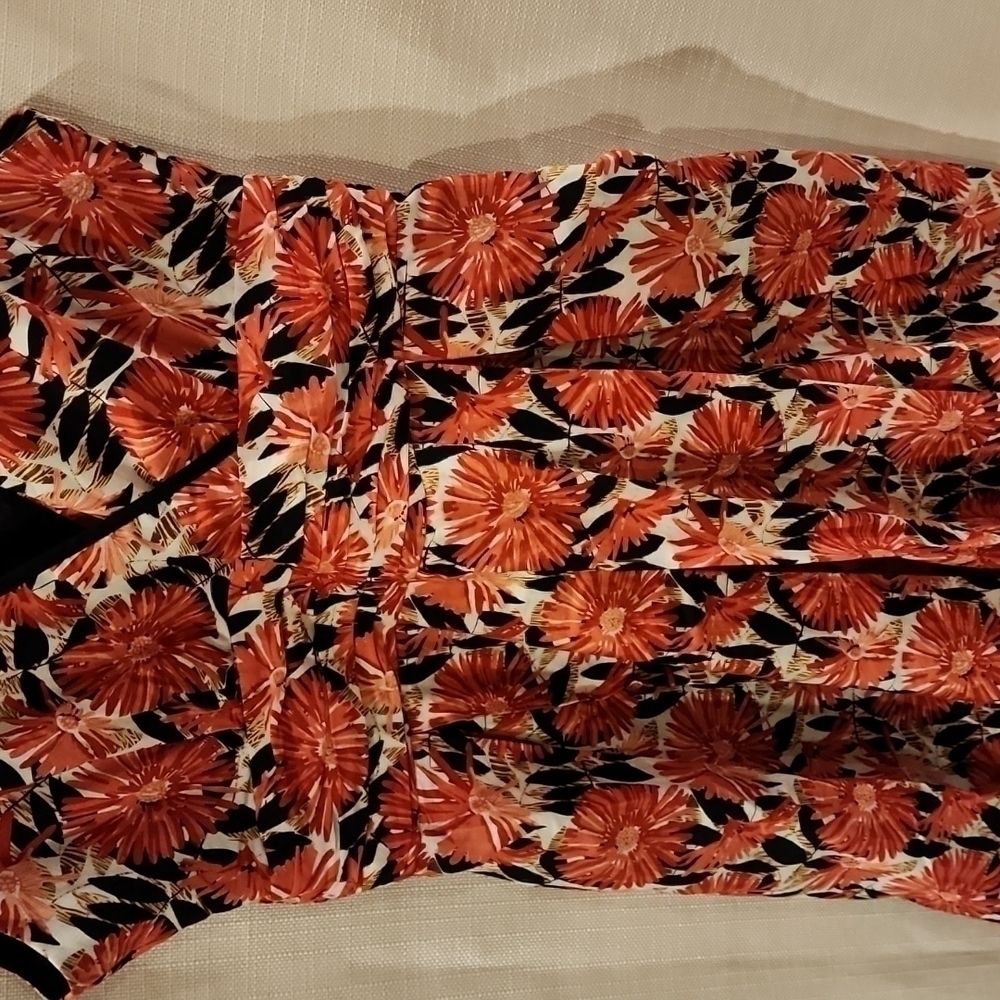 Robbie Bee floral print sleeveless dress size 10 - Picture 3 of 6